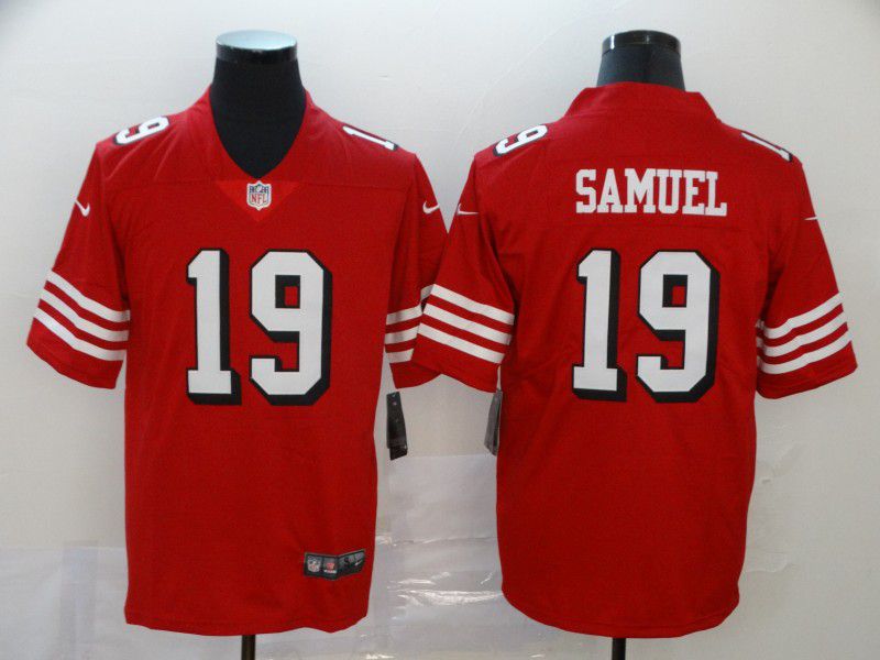 Men San Francisco 49ers 19 Samuel Red New Nike Vapor Untouchable Limited NFL Jersey